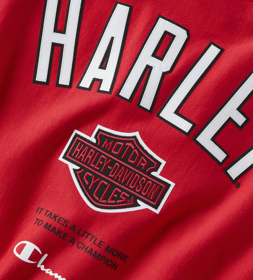 Champion x Harley-Davidson Fanatic Crew Neck Sweatshirt  Scarlet Champion