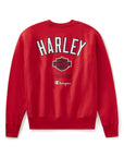 Champion x Harley-Davidson Fanatic Crew Neck Sweatshirt  Scarlet Champion