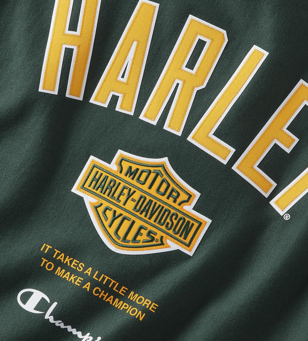 Champion x Harley-Davidson Fanatic Crew Neck Sweatshirt  Dark Green Champion