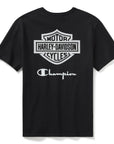Champion x Harley-Davidson Fanatic T-shirt  Black × Silver Champion