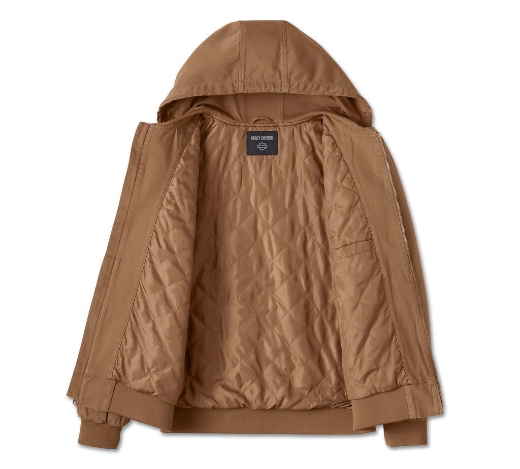 Bar & Shield Workwear Hooded Jacket Toffee