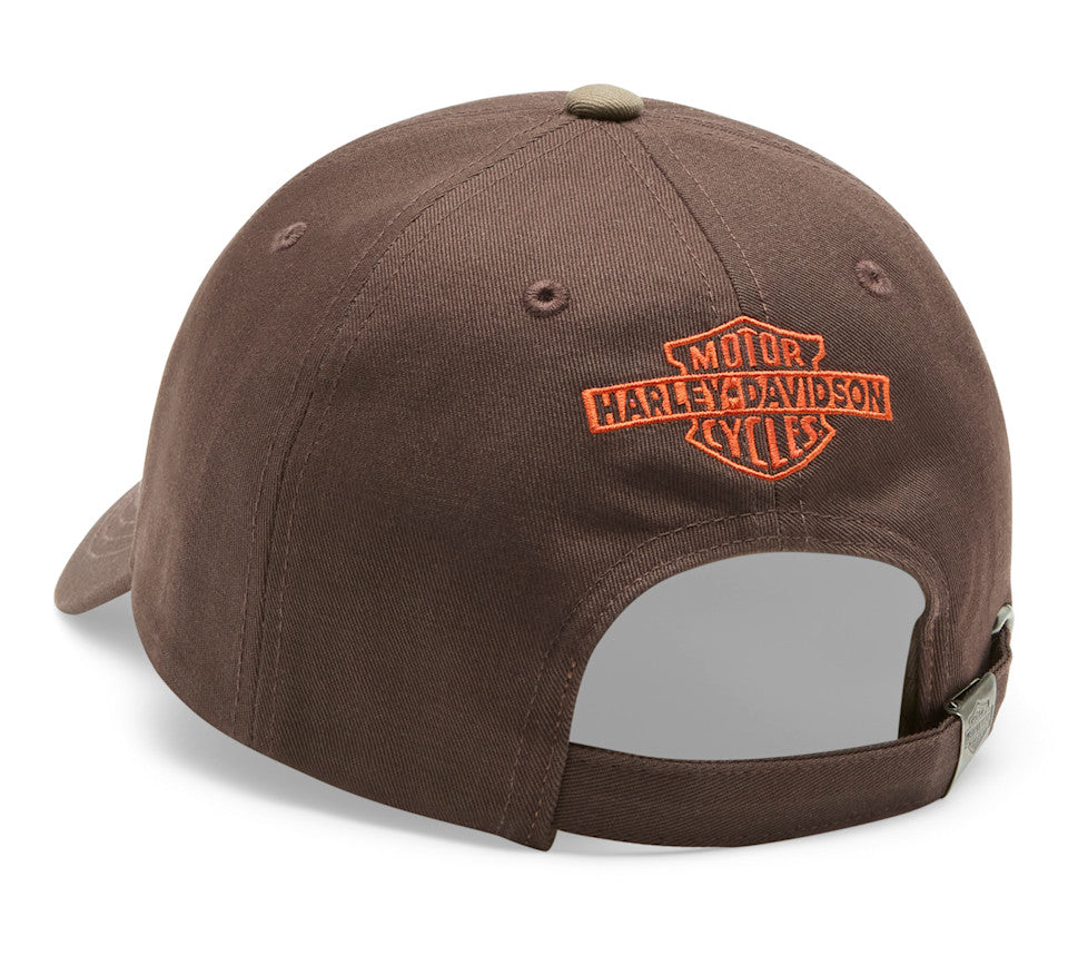 Harley-Davidson® Chain stitched Switchback Adjustable Cap - After Dark【97632-26VM】