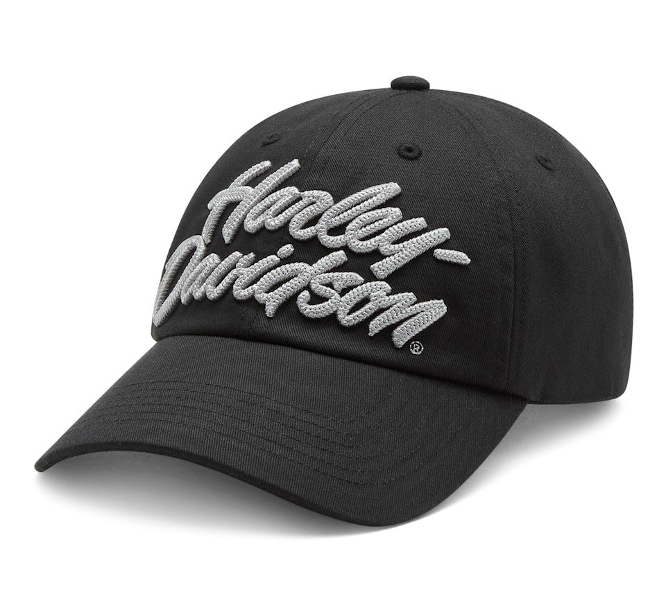 Harley-Davidson® Chain stitched Switchback Adjustable Cap - Harley Black【97633-26VM】