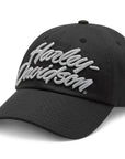 Harley-Davidson® Chain stitched Switchback Adjustable Cap - Harley Black【97633-26VM】