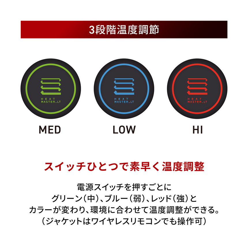 Heat Master 12Vヒートインナージャケット LTシリーズ