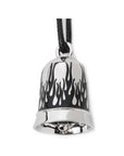 Harley-Davidson® Contrasting Black Flames Ride Bell - Silver Plating