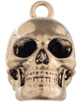 Harley-Davidson® Engraved Bar & Shield Skull Head Ride Bell, Gold Plated 34M00135