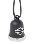 Harley-Davidson® Embossed Braided Bar & Shield Logo Ride Bell With Tie, Black