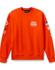 Harley-Davidson® Factory Racing Fanwear Crewneck Sweatshirt-Racing Orange