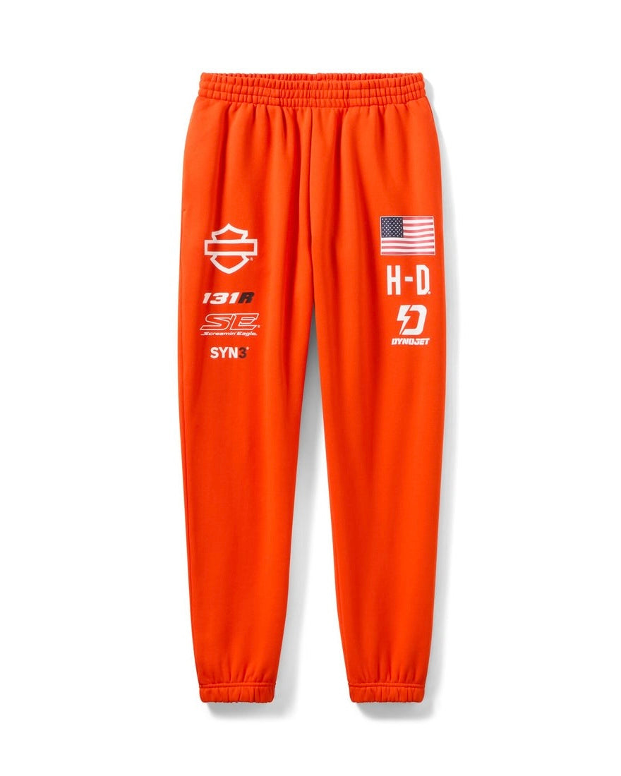 Harley-Davidson® Factory Racing Fanwear Fleece Jogger – Racing Orange