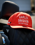 Harley-Davidson® Factory Racing Fanwear Twill Baseball Cap - Racing Orange