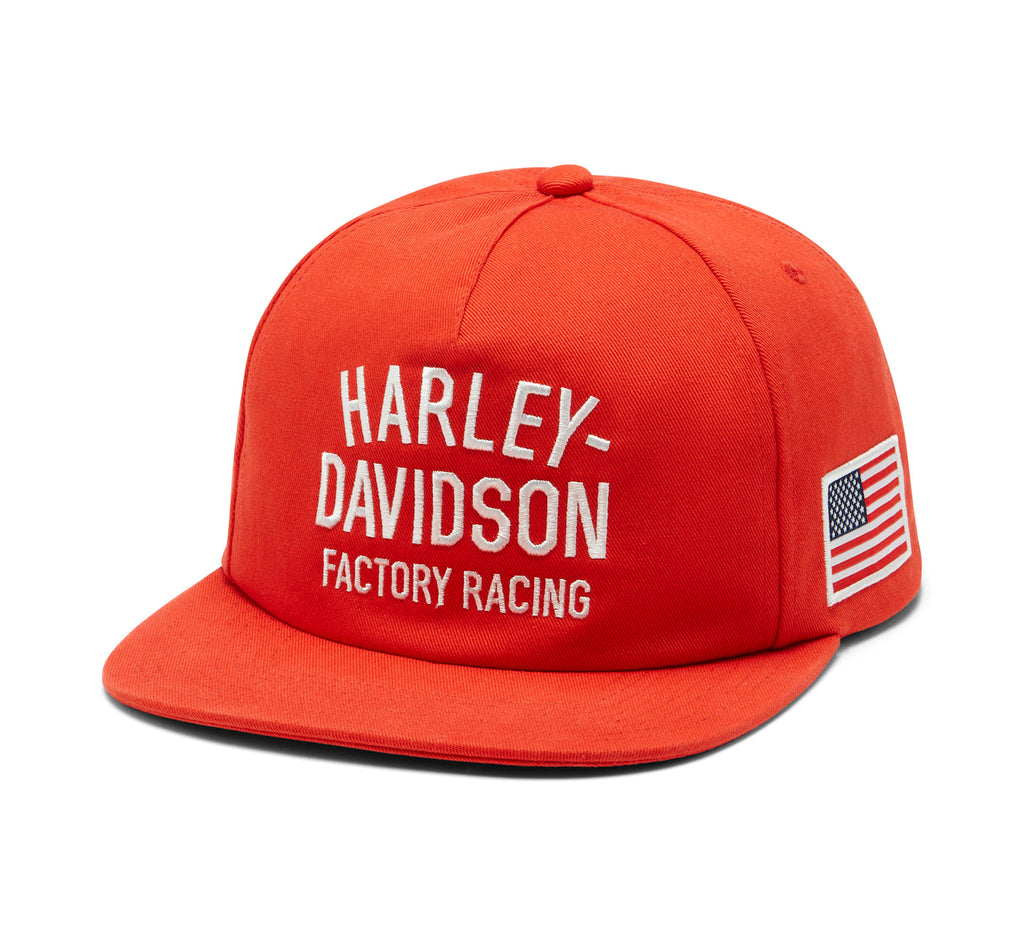 Harley-Davidson® Factory Racing Fanwear Twill Baseball Cap - Racing Orange