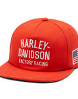 Harley-Davidson® Factory Racing Fanwear Twill Baseball Cap - Racing Orange