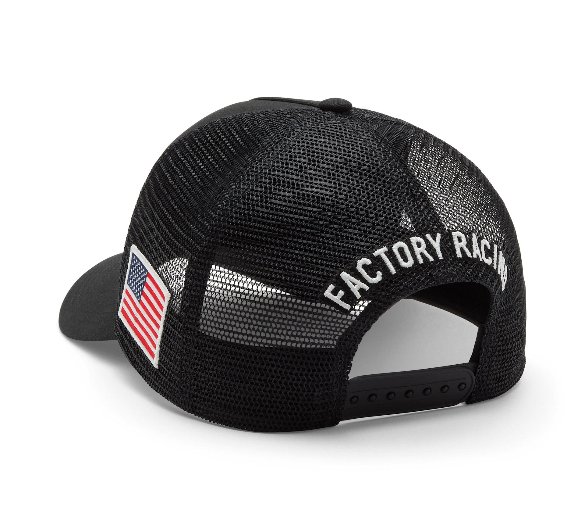 ファクトリー レーシング ファンウェア トラッカー キャップ （他） Harley-Davidson® Factory Racing Fanwear Trucker Cap - Harley Black