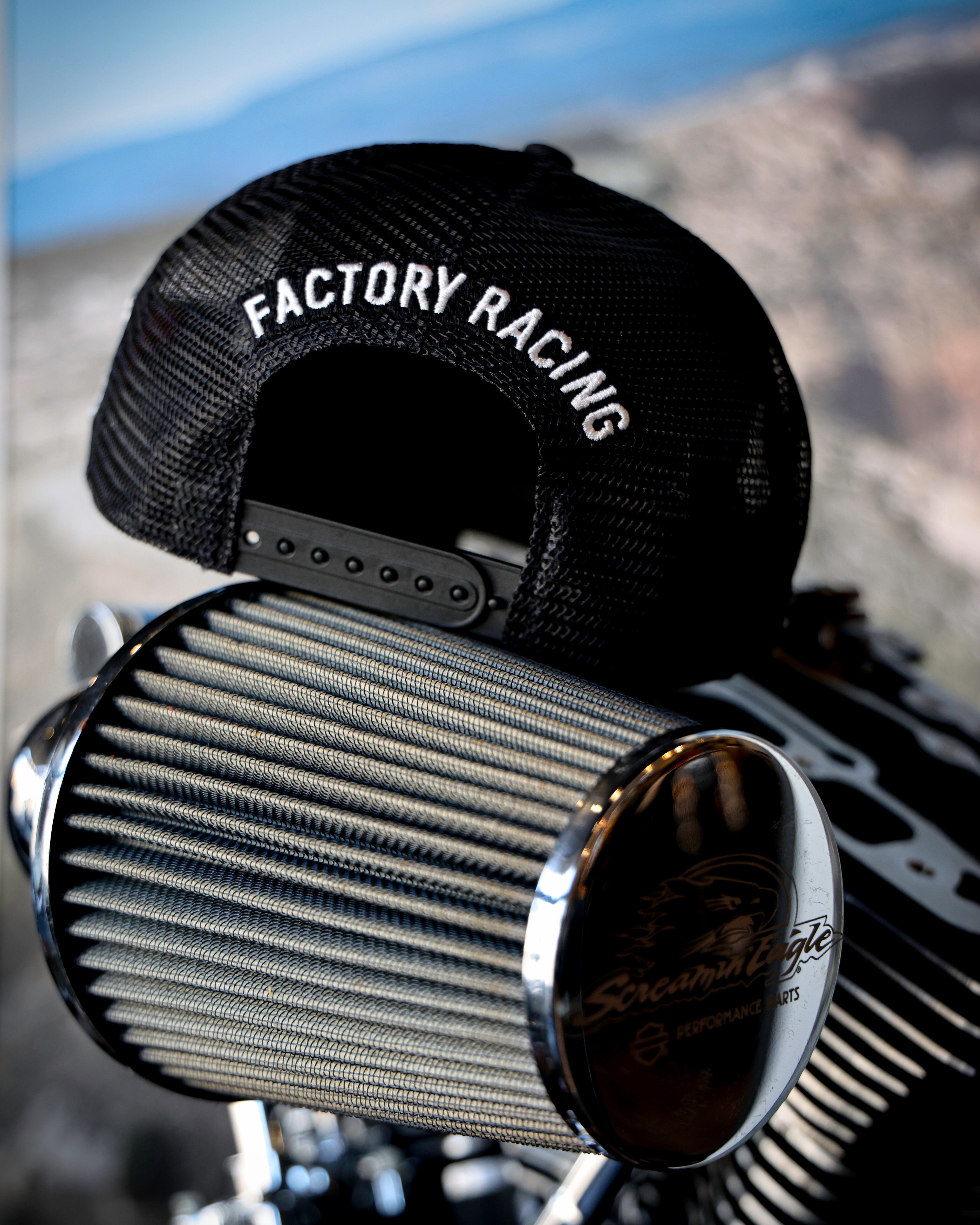 Harley-Davidson® Factory Racing Fanwear Trucker Cap - Harley Black