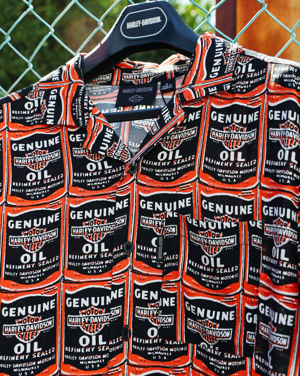 Harley-Davidson® Essential Oil Can Aloha Shirt