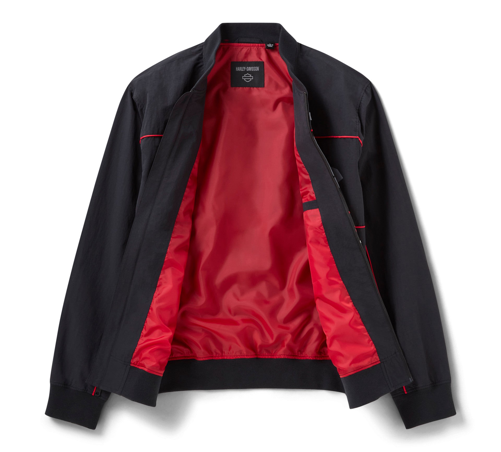 Harley-Davidson ボンバージャケット 黒/赤　イーグル　Mサイズ Harley-Davidson® Screamin' Eagle Bomber Jacket – GIVERS GUILD