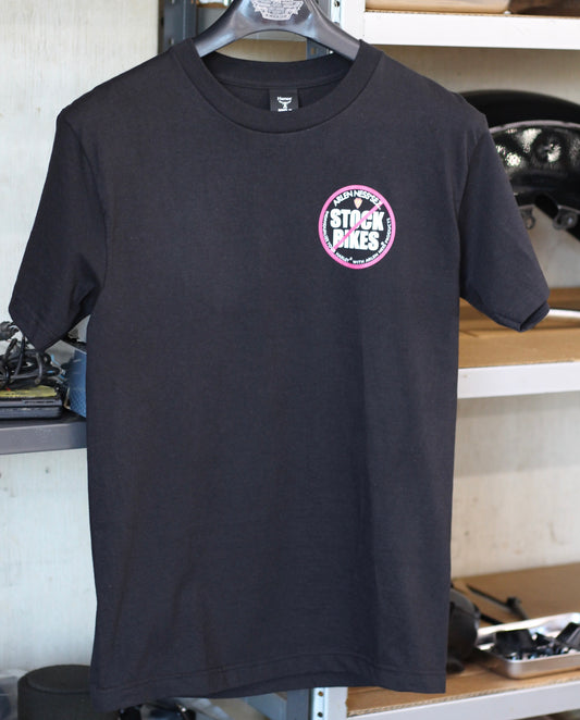 【ARLEN NESS】NO STOCK BIKES T-SHIRT, BLACK SIZE S