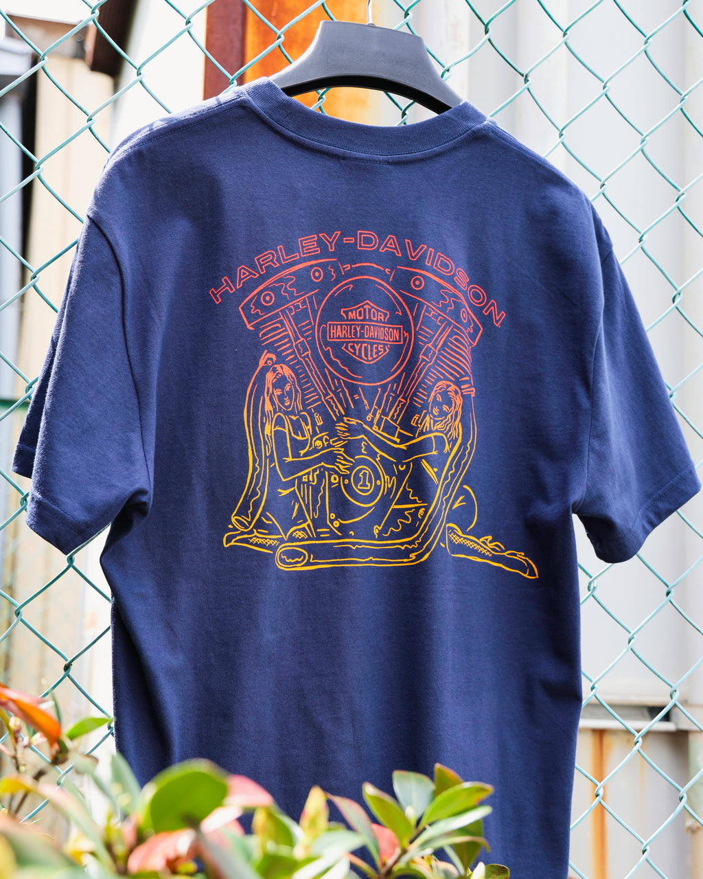 Harley-Davidson® Men's HD Engine Twins Short Sleeve Tee - Mood Indigo