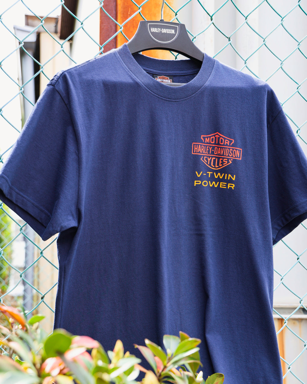 Harley-Davidson® Men's HD Engine Twins Short Sleeve Tee - Mood Indigo