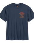 Harley-Davidson® Men's HD Engine Twins Short Sleeve Tee - Mood Indigo