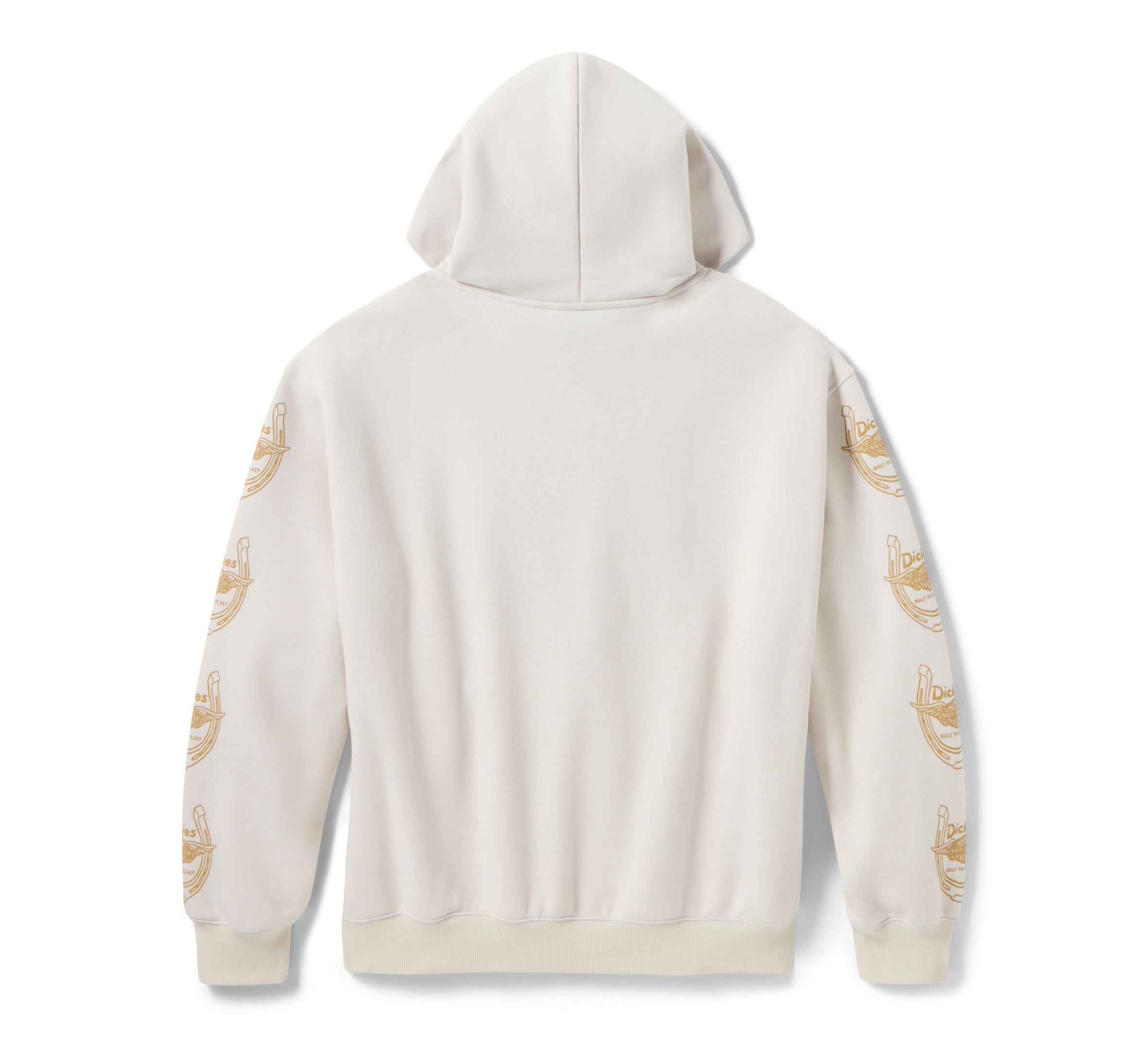 DICKIES X H-D WINGED HORSESHOE OVERSIZED PULLOVER HOODIE - BONE
