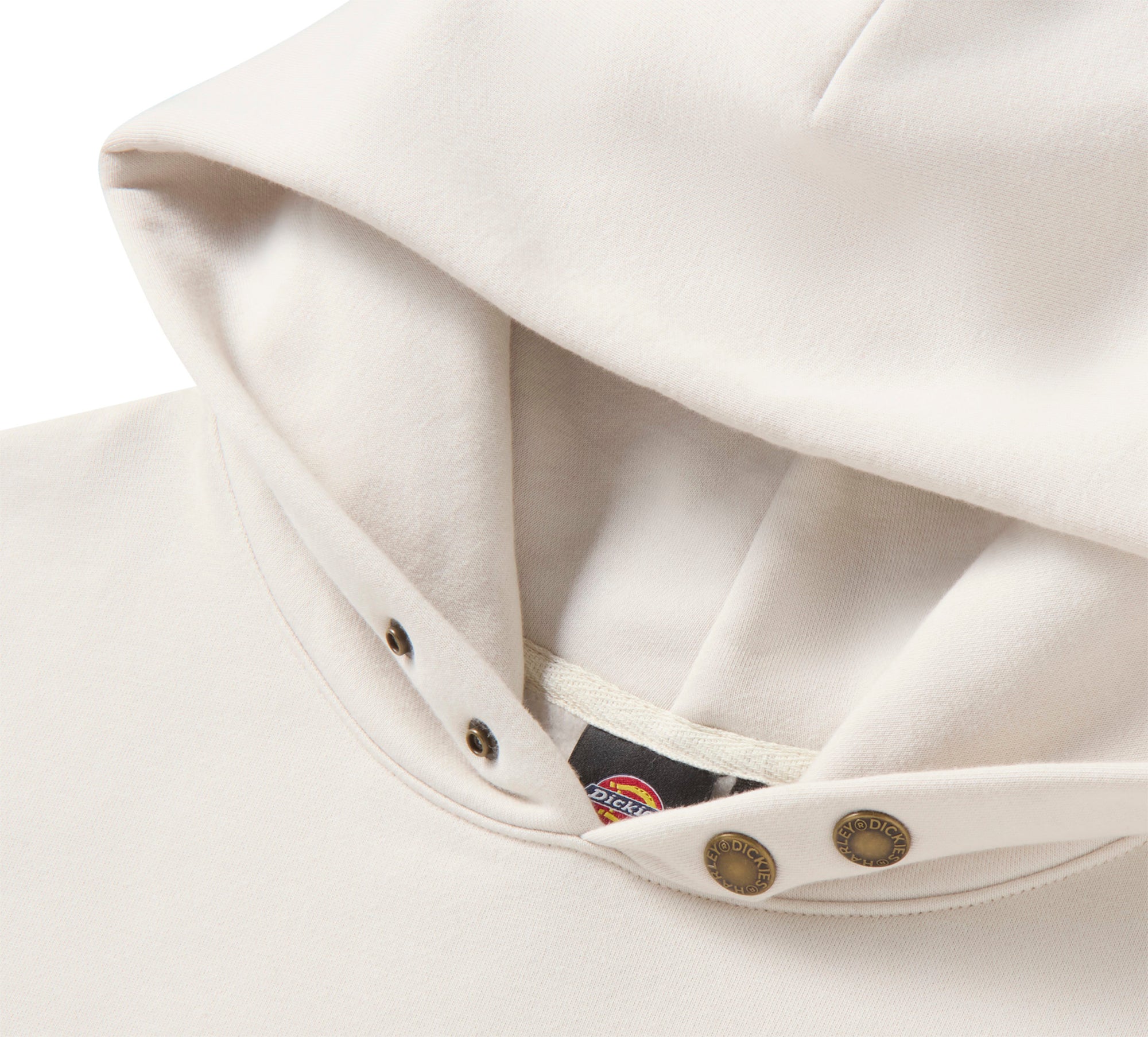 Dickies × H-D Winged Horseshoe Oversized Pullover Hoodie - BONE