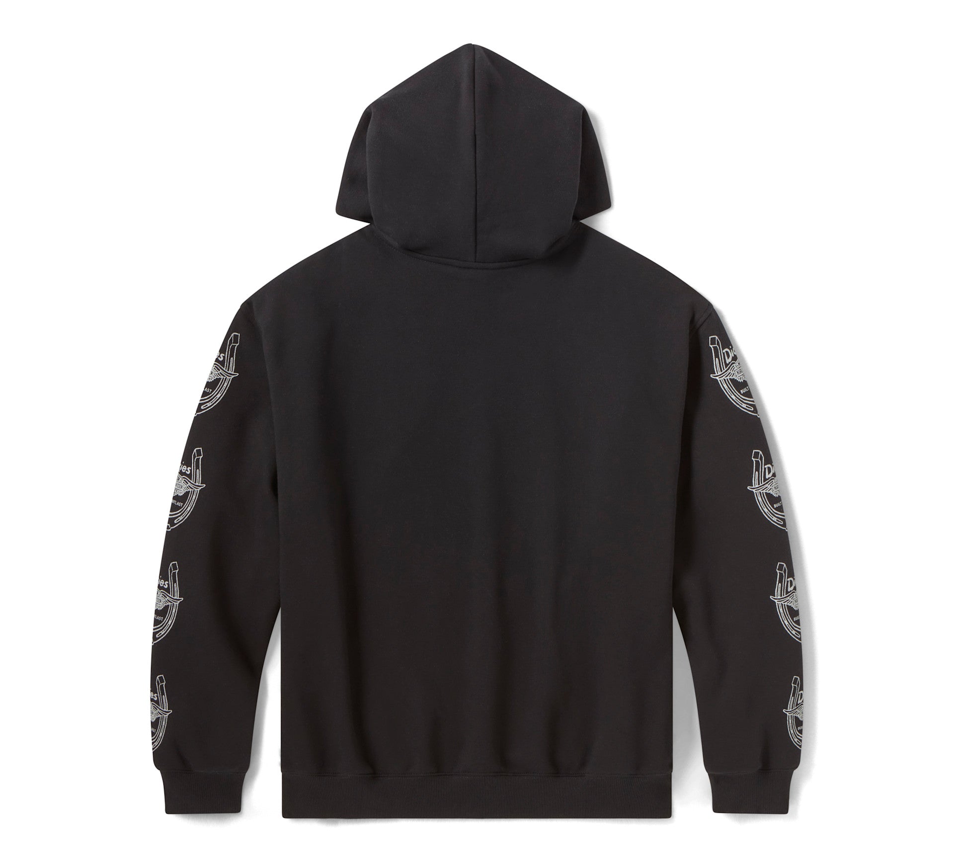 Dickies × H-D Winged Horseshoe Oversized Pullover Hoodie - Black