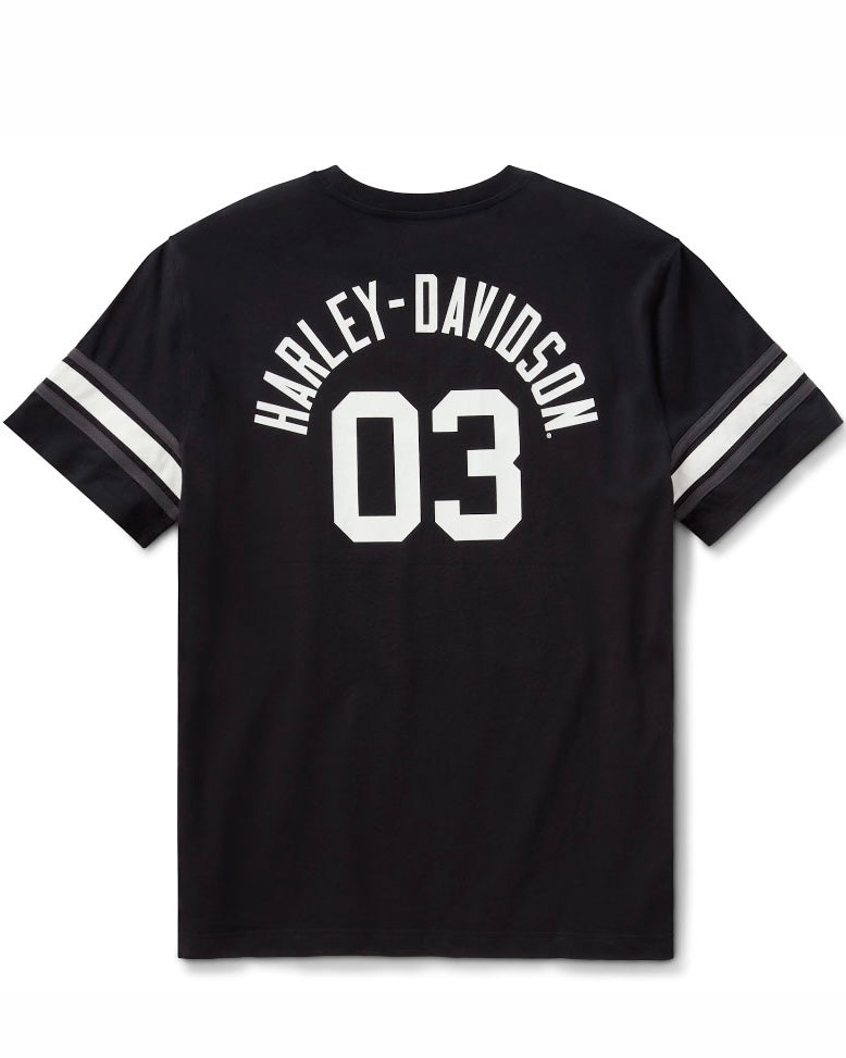 Harley-Davidson® Essential Sleeve Stripe '03 Tee Black