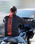 VERTICAL STRIPE HOODED STRETCH JACKET
