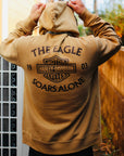 Eagle Soars Alone Slub Hoodie