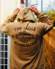 Eagle Soars Alone Slub Hoodie
