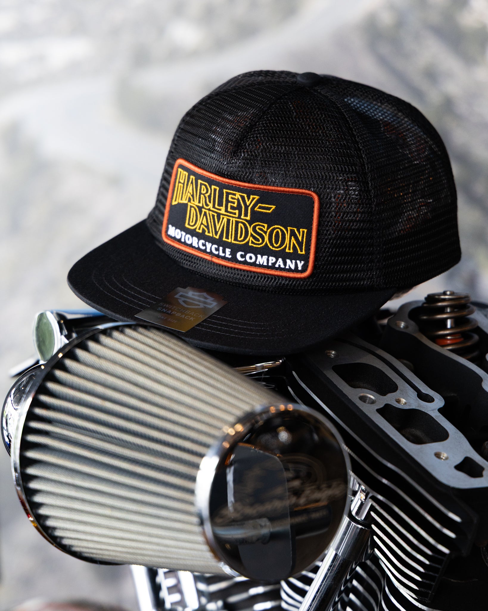 Harley-Davidson® Vintage All Over Mesh Trucker Cap