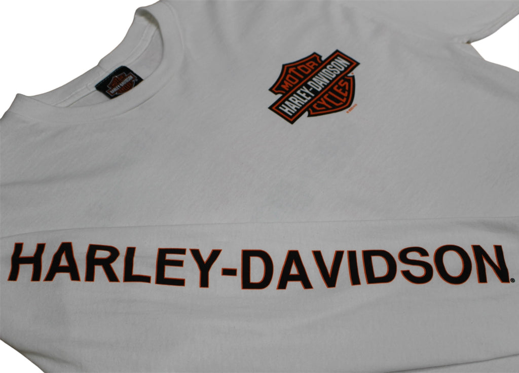 Souvenir L/S T-Shirt【White】Bar＆Shield