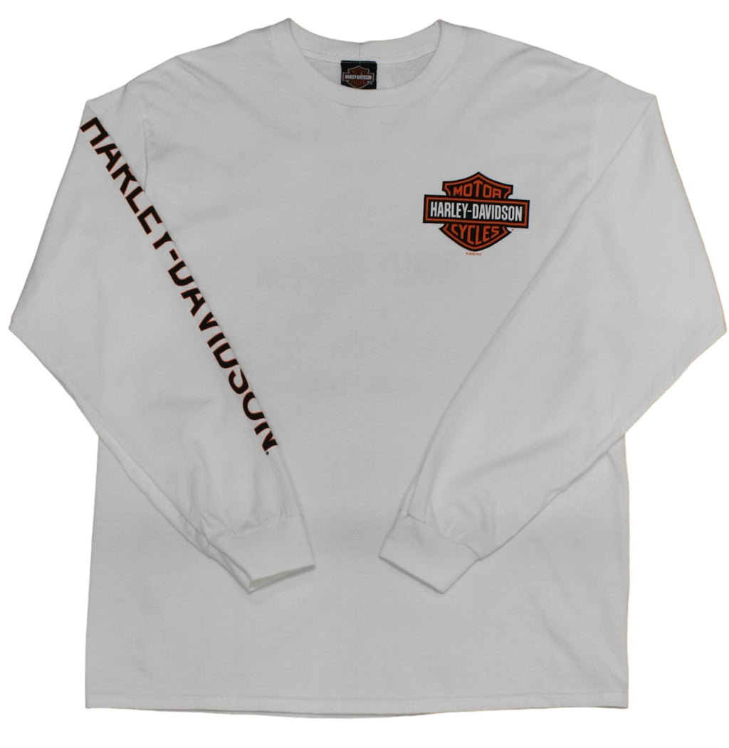 Souvenir L/S T-Shirt【White】Bar＆Shield
