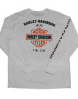 Souvenir L/S T-Shirt【White】Bar＆Shield