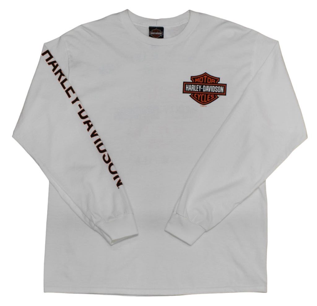 Souvenir L/S T-Shirt【White】Bar＆Shield