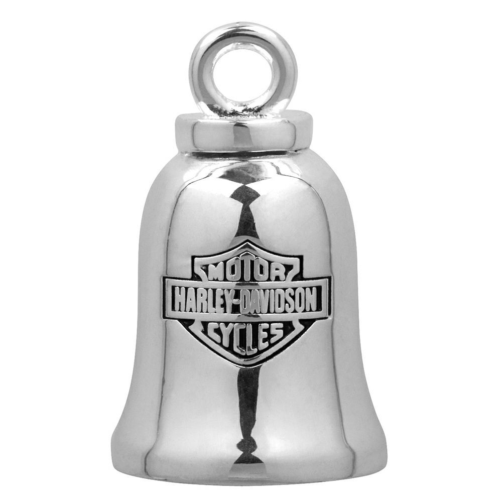 Silver Classic Bar & Shield Logo Ride Bell HRB013