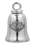 Silver Classic Bar & Shield Logo Ride Bell HRB013
