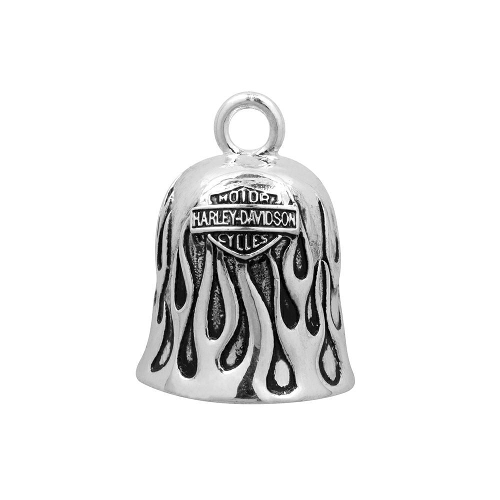 Silver Flames Ride Bell HRB031