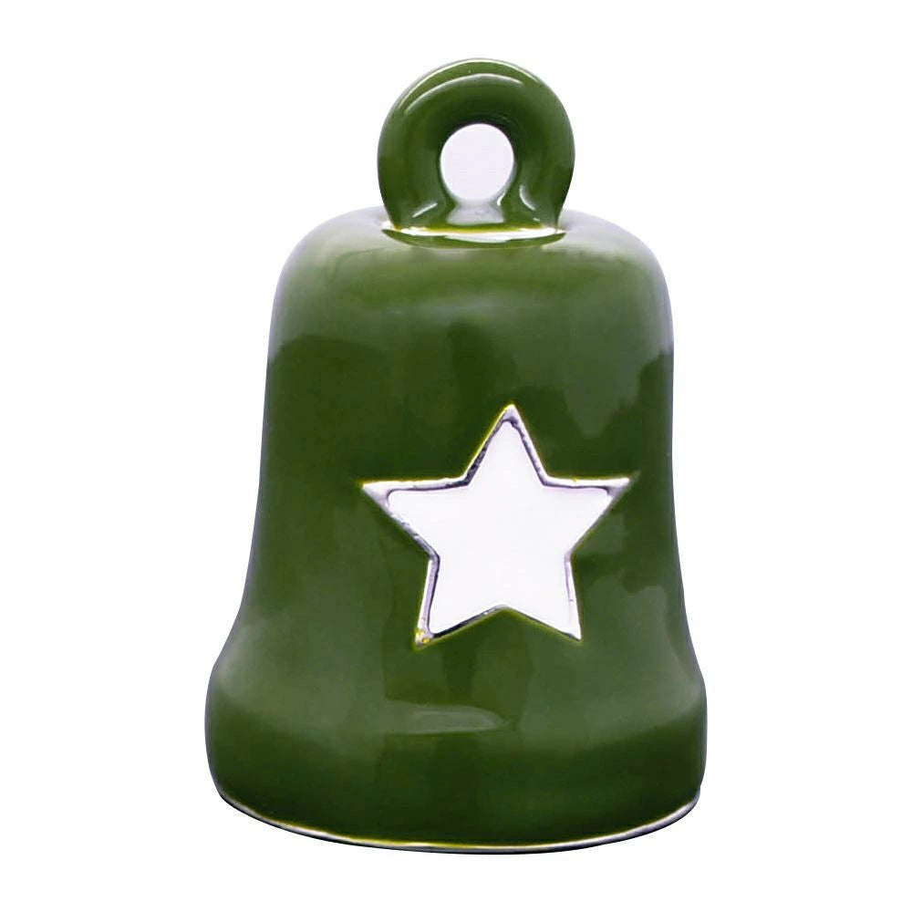 Green & White Star Ride Bell HRB076