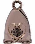 Rose Gold Heart Ride Bell HRB089