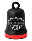 Bar & Shield Ride Bell Matte Black w/ Red Stripe HRB101