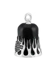 Extured Flames Bar & Shield Ride Bell HRB109